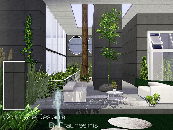 Sims 3 — Concrete Design 8 by Pralinesims — By Pralinesims: Masonry