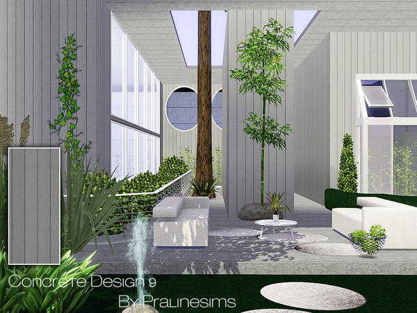 Sims 3 — Concrete Design 9 by Pralinesims — By Pralinesims: Masonry