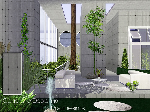 Sims 3 — Concrete Design 10 by Pralinesims — By Pralinesims: Masonry