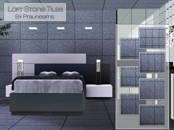 Sims 3 — Loft Stone Tiles  by Pralinesims — By Pralinesims