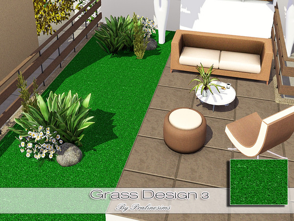 Sims 3 — Grass Design 3 by Pralinesims — By Pralinesims: Miscellaneous
