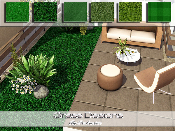 Sims 3 — Grass Designs by Pralinesims — By Pralinesims