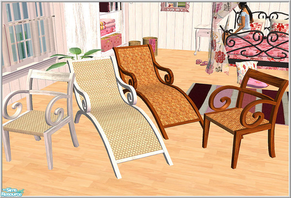 Sims 2 — chair-addition by Birgit43 — some chair additions fit to the princess set and 2 recolors of studio-chair