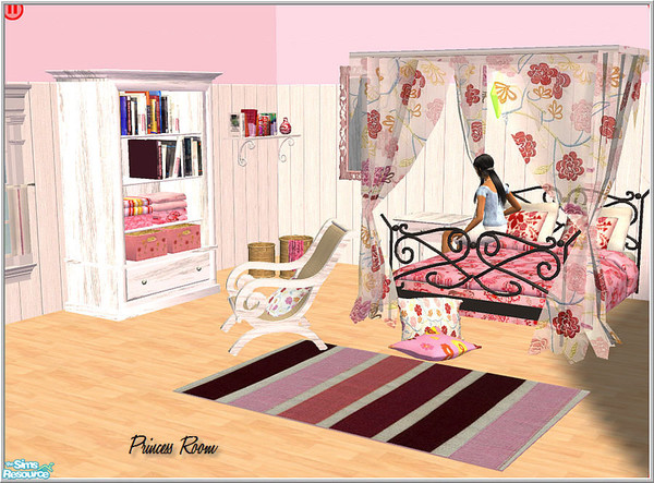 Sims 2 — princess-room by Birgit43 — bedroom items for teen girl who feel like little princess