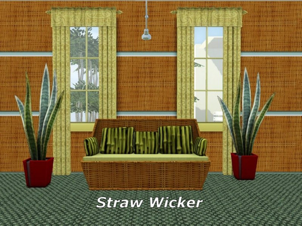 Sims 3 — straw wicker_whisperingsim by whisperingsim — A straw wicker pattern by whisperingsim with three recolorable