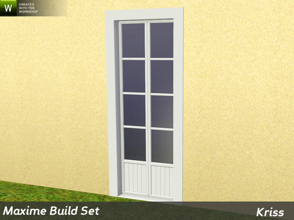 Sims 3 — Maxime Full-Height Single Window 2-tile by Kriss — Rustic elegance whether it's the countryside in Provence or a