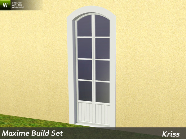 Sims 3 — Maxime Arched Full-Height Single Window 2-tile by Kriss — Rustic elegance whether it's the countryside in