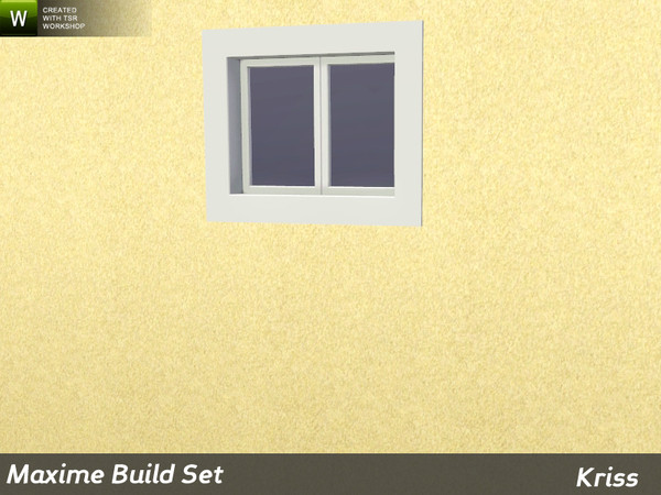 Sims 3 — Maxime Privacy Single Window 1-tile by Kriss — Rustic elegance whether it's the countryside in Provence or a