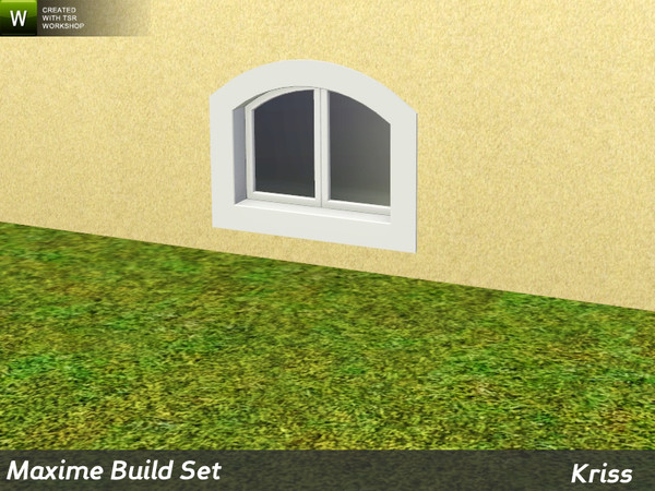Sims 3 — Maxime Arched Loft Single Window 2-tile by Kriss — Rustic elegance whether it's the countryside in Provence or a