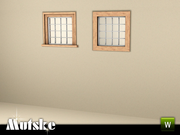 Sims 3 — Shingle window Privat Single 2x1 by Mutske — Part of the construtionset Shingle with a lot of window, doors,