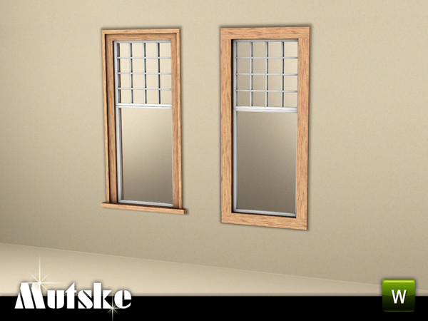 Sims 3 — Shingle window Middle 1x1 by Mutske — Part of the construtionset Shingle with a lot of window, doors, arches