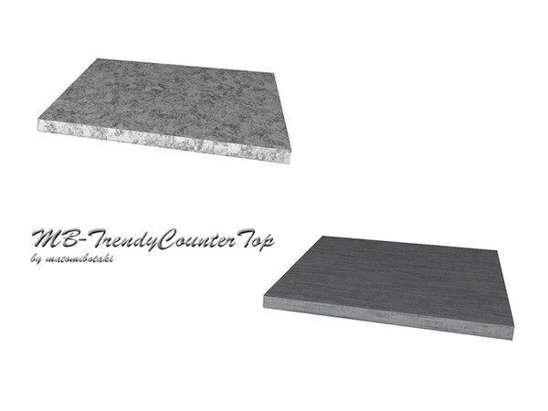 Sims 3 — MB-TrendyCounterTop by matomibotaki — MB-TrendyCounterTop, matching counter top mesh for large appliance