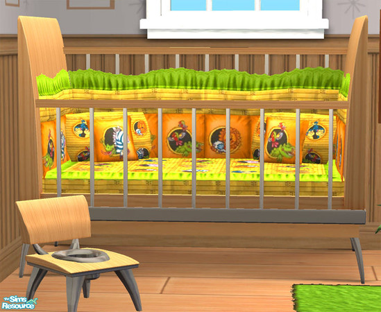 Sims 2 — Atomic Age Nursery - Crib MESH by Simaddict99 — Made to match Maxis Atomic Age pieces for the Pets EP. Uses
