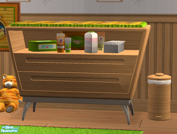 Sims 2 — Atomic Age Nursery - ChangeTable MESH by Simaddict99 — Made to match Maxis Atomic Age pieces for the Pets EP.