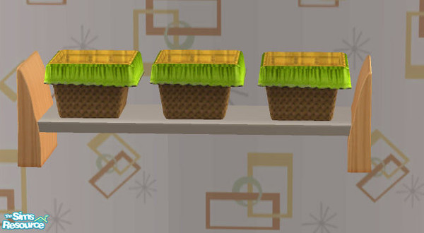 Sims 2 — Atomic Age Nursery - Deco Shelf MESH by Simaddict99 — Made to match Maxis Atomic Age pieces for the Pets EP.