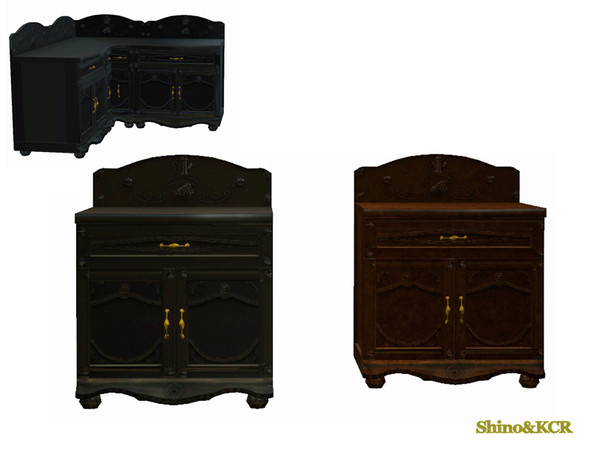 Sims 3 — Kitchen French Quarter - Counter by ShinoKCR — 