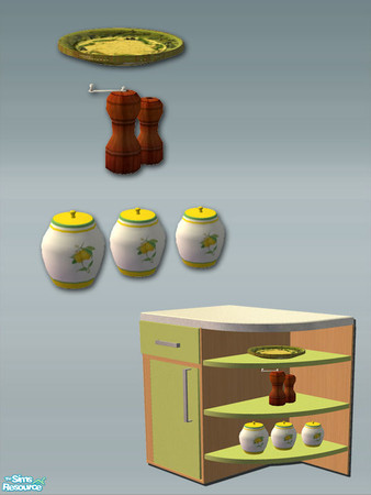Sims 2 — Counter Shelf Deco 2 - Right by Shakeshaft — Part of a new kitchen set to compliment my Lucca Dining Room, set