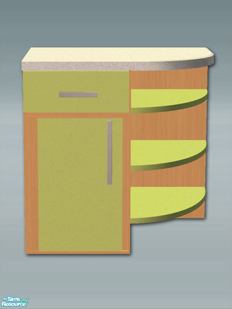 Sims 2 — Lucca Kitchen - Shelf Counter - Right by Shakeshaft — Part of a new kitchen set to compliment my Lucca Dining