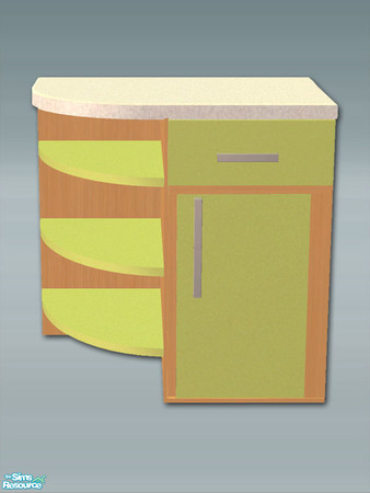 Sims 2 — Lucca Kitchen - Shelf Counter - Left by Shakeshaft — Part of a new kitchen set to compliment my Lucca Dining
