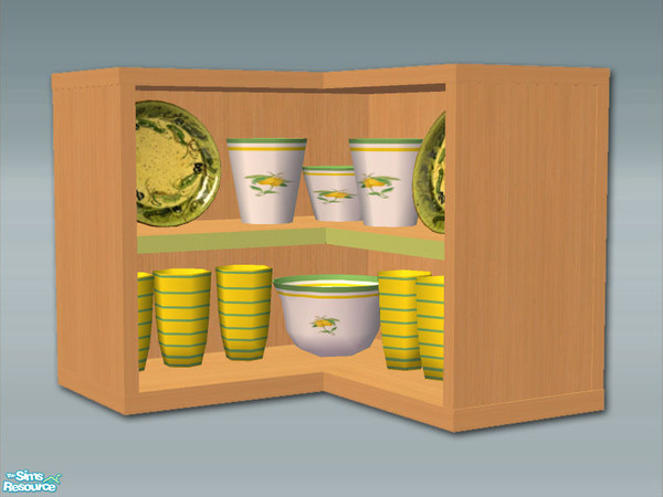 Sims 2 — Lucca Kitchen - Wall Unit 3 by Shakeshaft — Part of a new kitchen set to compliment my Lucca Dining Room, set