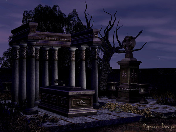 Sims 3 — Decay - Halloween Props by NynaeveDesign — Turn your sim's yard into a hounded cemetery with these Halloween