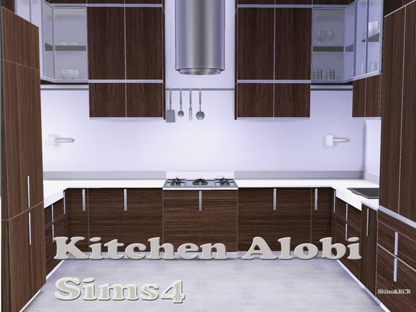 Sims 4 — Kitchen Alobi  by ShinoKCR — here comes the most popular Kitchen I ever made for Sims. Its not converted, all