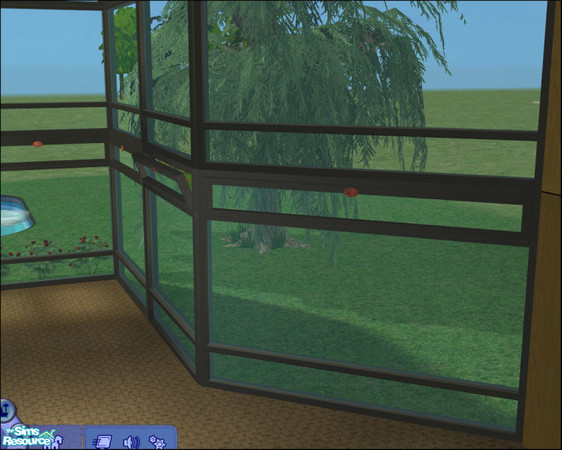 Sims 2 — 37sims Window3 by Elize-37sims — A large 3 tile window with a closed, open and diagonal window.