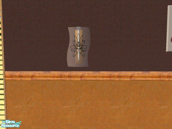 Sims 2 — Texture Challenge 48 Wall Sconce by rpaxton — Texture Challenge 48 recolor of Shakeshaft's "Lucia