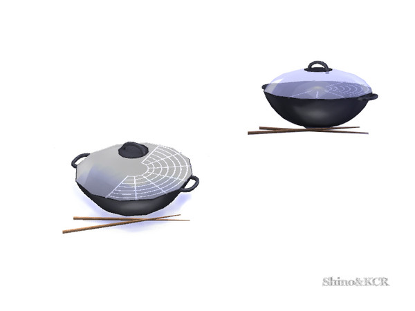 Sims 4 — Kitchen Clutter - Wok by ShinoKCR — Your Sims love Chinese Food. Now you can prepare it tasty and healthy