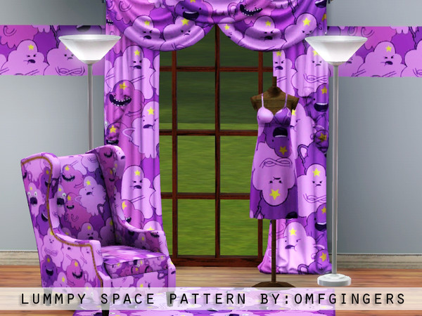 Sims 3 — Lumpy Space Pattern by omfgingers — From Adventure time a Lumpy Space pattern.