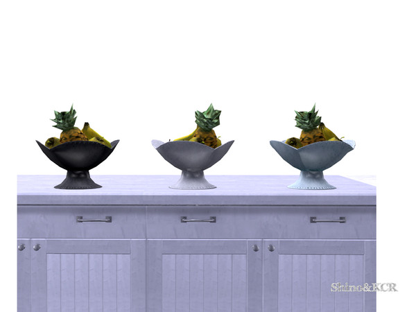 Sims 4 — Dark Chocolate - Bowl with Fruits by ShinoKCR — offer your visitors fruits in this beautiful porcellaine bowl