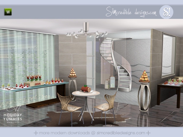 Sims 3 — Holiday Yummies by SIMcredible! — All candies and desserts are decorative only items, to add living touch to
