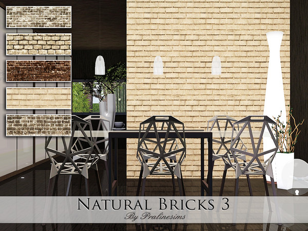 Sims 3 — Natural Bricks 3 by Pralinesims — By Pralinesims