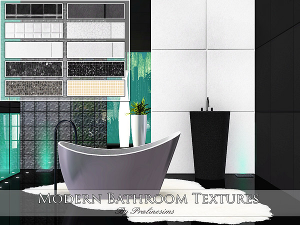 Sims 3 — Modern Bathroom Textures by Pralinesims — By Pralinesims