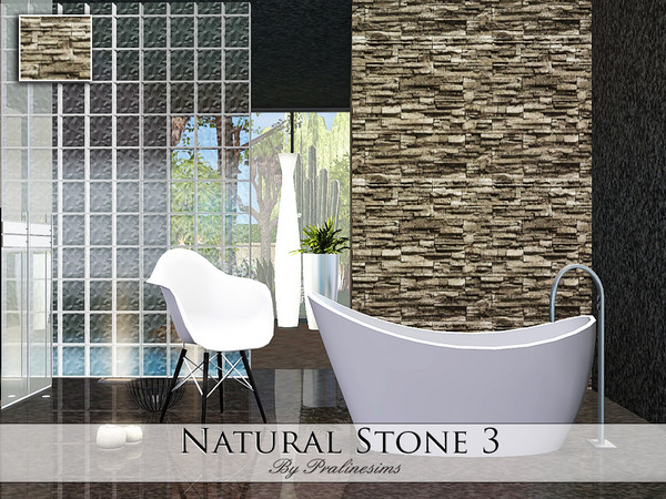 Sims 3 — Natural Stone 3 by Pralinesims — By Pralinesims
