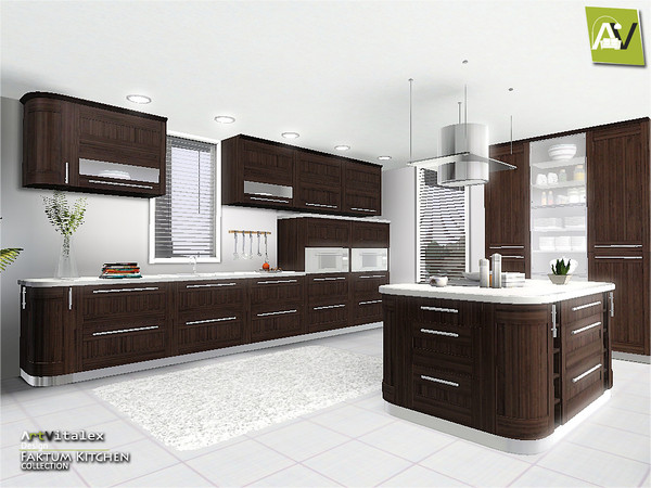 Sims 3 — Faktum Kitchen by ArtVitalex — - Faktum Kitchen - ArtVitalex@TSR, Dec 2014 - All objects are recolorable -