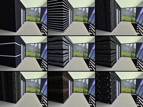 Sims 3 — Geometric Set 2 by Prickly_Hedgehog — More geometric patterns suitable for modern homes or for whatever tickles