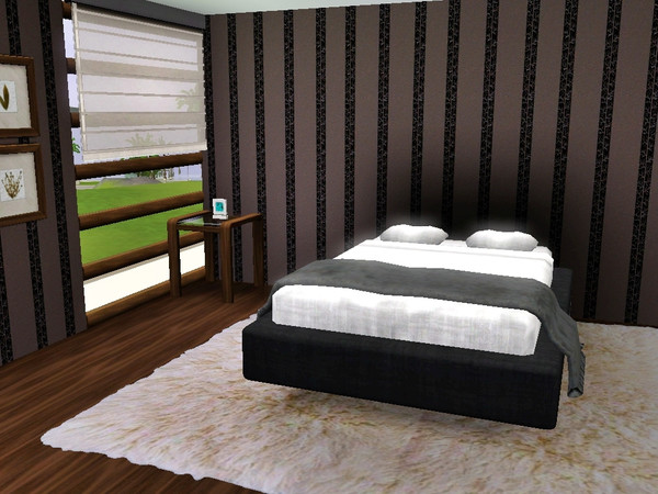 Sims 3 — Nature2 by Prickly_Hedgehog — Dark stripes with trees on beige background