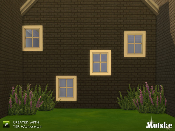 Sims 4 — Window Wicklow Attic Single 2x1 by Mutske — Part of Wicklow Window Collection. Made by Mutske@TSR. TSRAA.