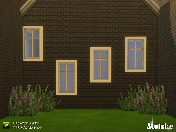 Sims 4 — Window Wicklow Counter 1x1 by Mutske — Part of Wicklow Window Collection. Made by Mutske@TSR. TSRAA.
