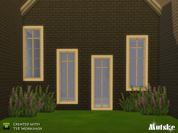 Sims 4 — Window Wicklow Tall 1x1 by Mutske — Part of Wicklow Window Collection. Made by Mutske@TSR. TSRAA.