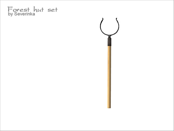 Sims 4 — Oven fork by Severinka_ — Oven fork of a set of 'Forest hut' 1 color