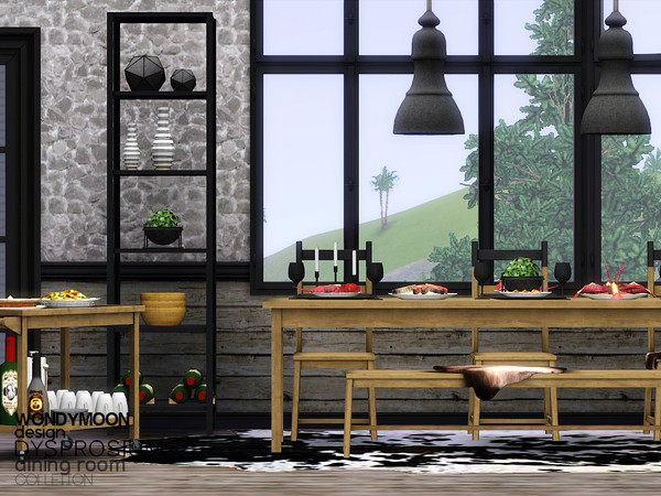 Sims 3 — Dysprosium Dining by wondymoon — - Dysprosium Dining - wondymoon|TSR - Jan'2015 - All objects are recolorable. -