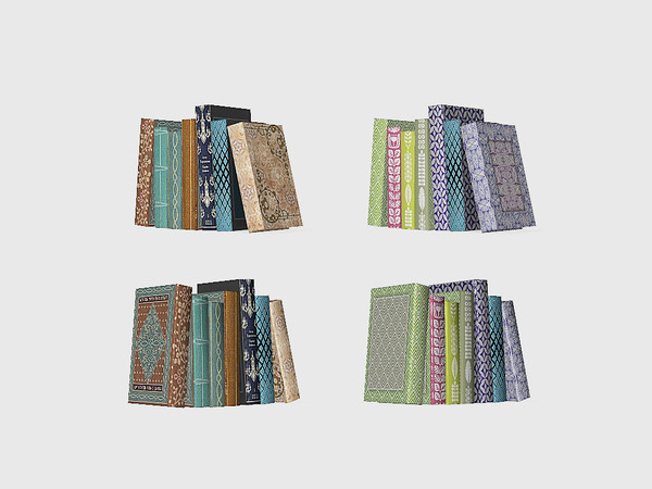 Sims 4 — Dining Cedar - Deco Books by ung999 — Dining Cedar - Deco Books Colors Option : 2