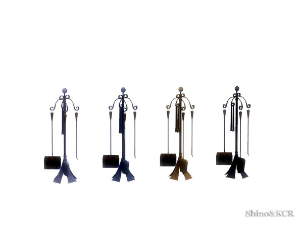 Sims 4 — Dining Eboni - Fireplace Tools by ShinoKCR — elegant Fireplace tools for an elegant Fireplace