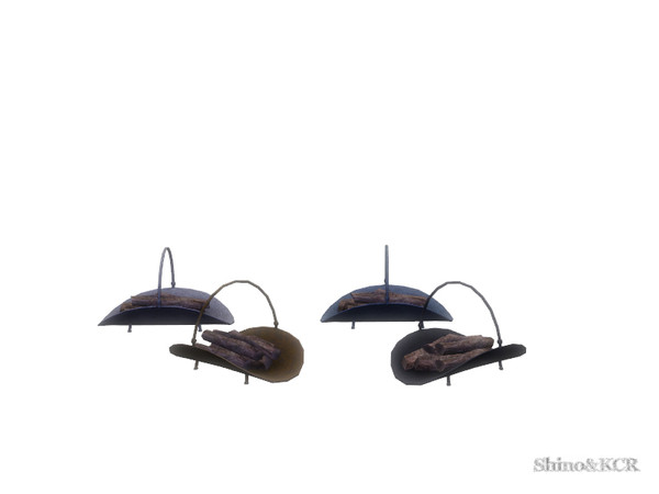 Sims 4 — Dining Eboni - Logholder by ShinoKCR — a must have for your elegant Fireplace, matching the Fireplace Tools