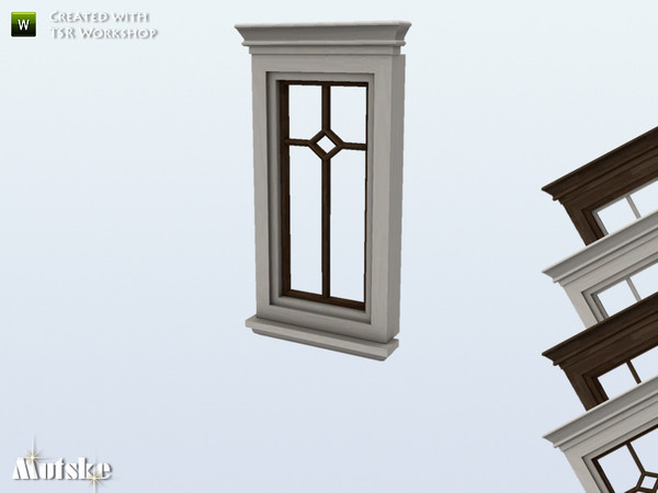 Sims 4 — Window Pelham Counter Single 2x1 by Mutske — Part of Pelham Window and Door Collection. Made by Mutske@TSR.