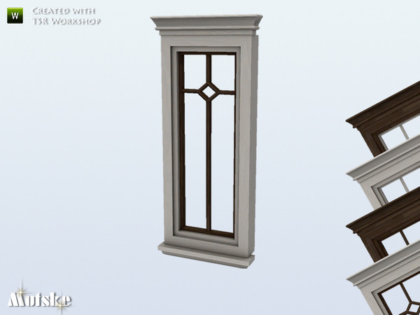 Sims 4 — Window Pelham Middle 1x1 by Mutske — Part of Pelham Window and Door Collection. Made by Mutske@TSR.