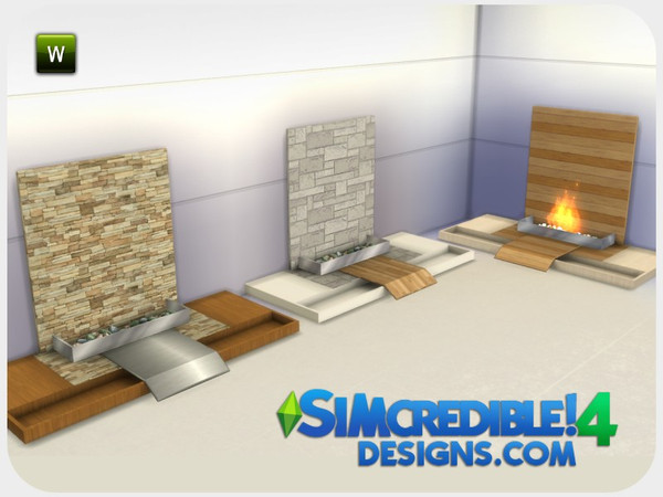 Sims 4 — Evening Falls Fireplace by SIMcredible! — September 2021 - updated version __________________ by