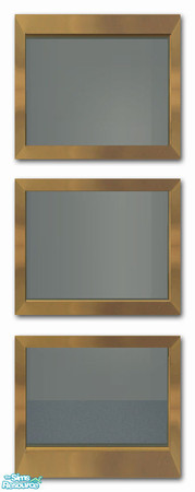 Sims 2 — GEA-XTRA 3 Squares STRAIGHT by simtomatic — You'll need to download the GEA Window 1-Tile STRAIGHT at the